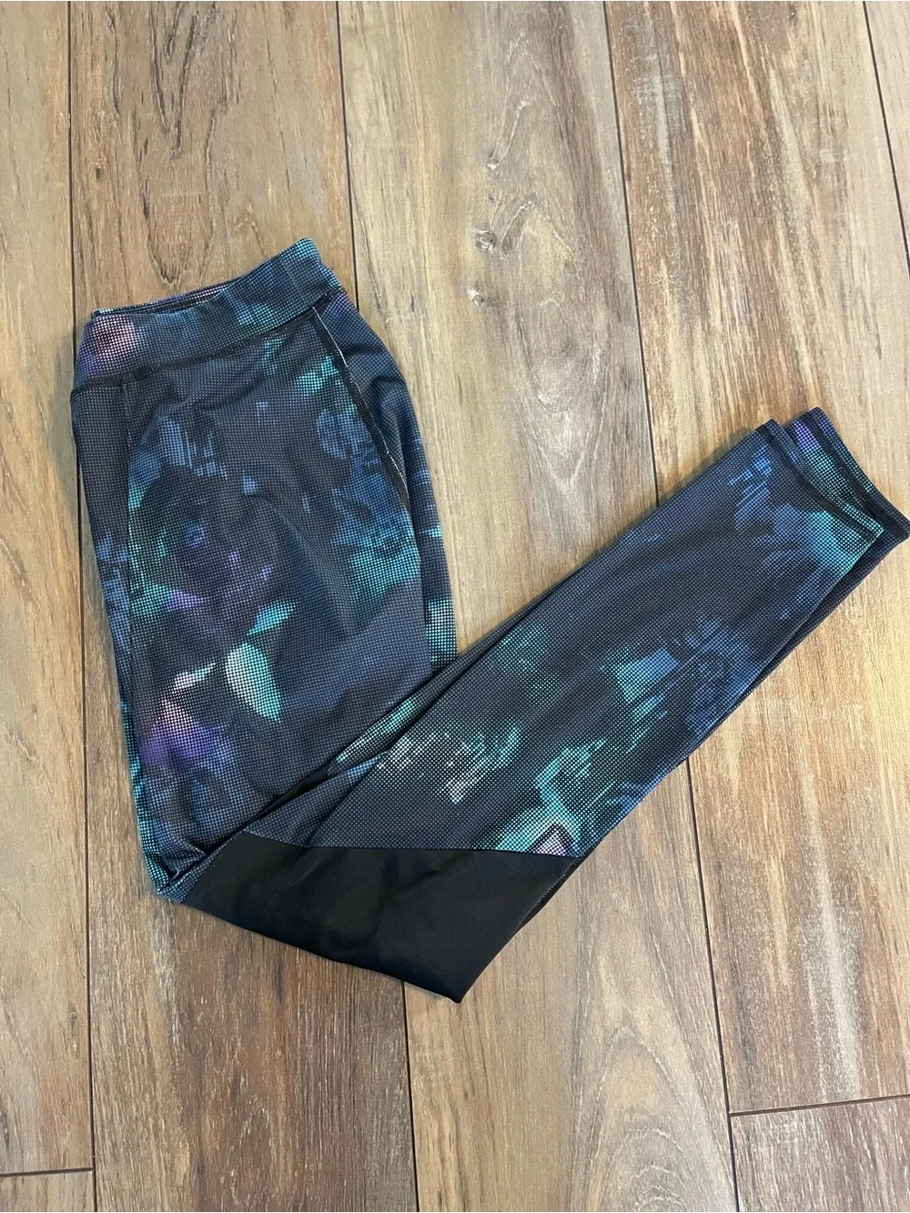 Adidas Athletic Leggings digital floral prints Size XL (16 years) fits women too